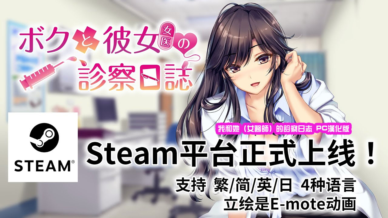 【Galgame/ADV汉化】我和她（女医师）的诊察日志【PC下载链接】